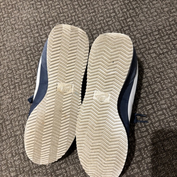 Nike Cortez Blue and White Sneakers - Picture 3 of 5